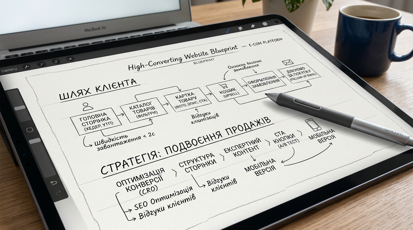 Cтворення та розробка лендінгу landing page